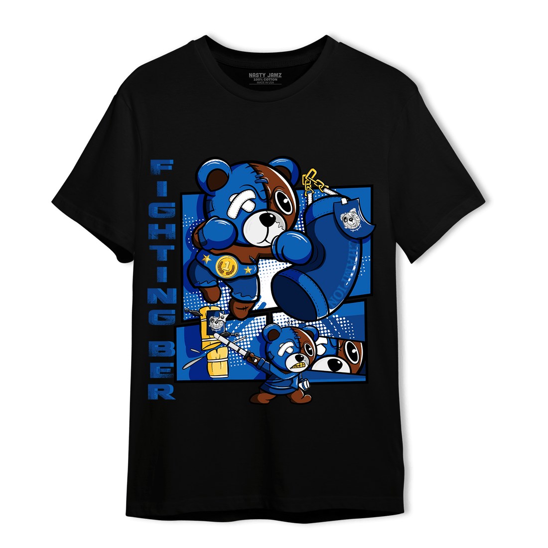 Royal Reimagined 1s T Shirt Match BER Fighting Boxing - NastyJamz