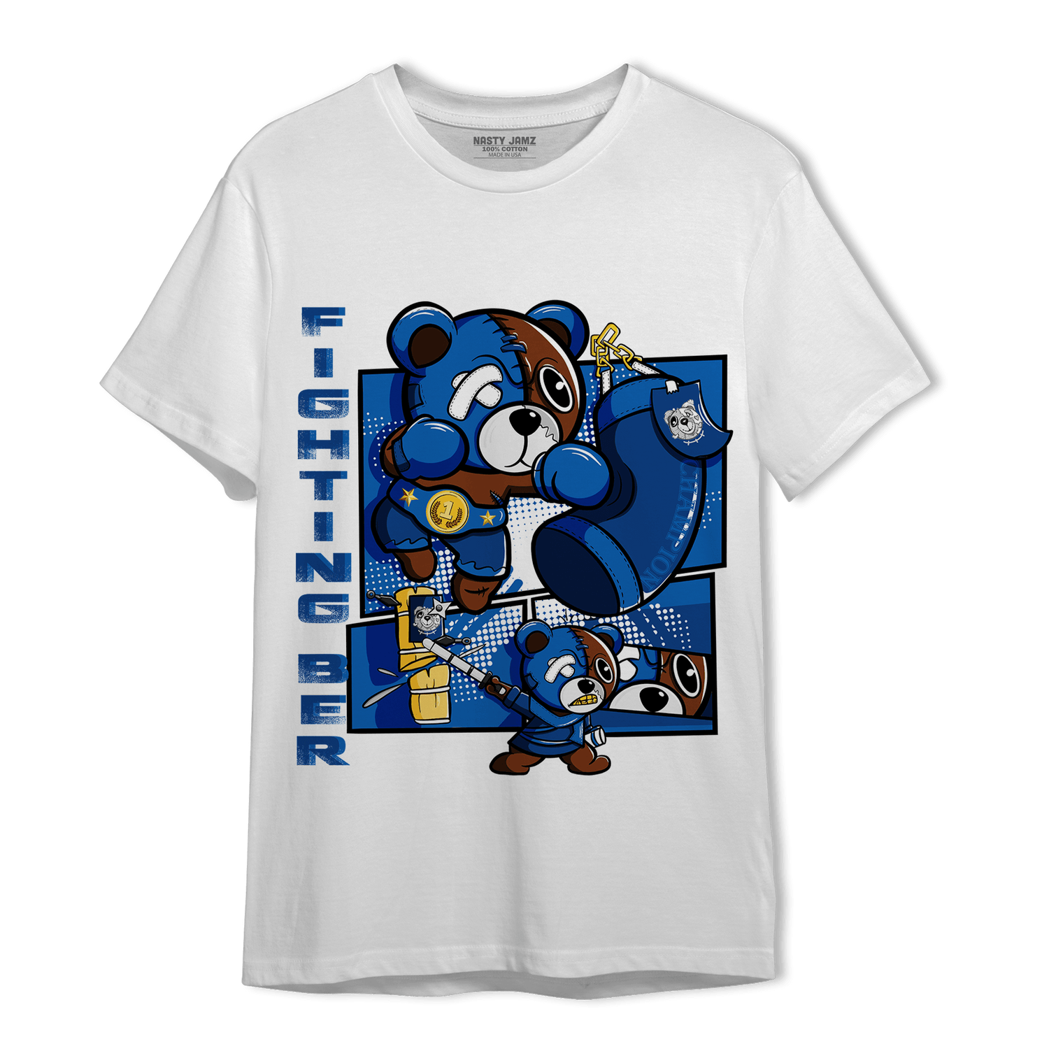 Royal Reimagined 1s T Shirt Match BER Fighting Boxing - NastyJamz