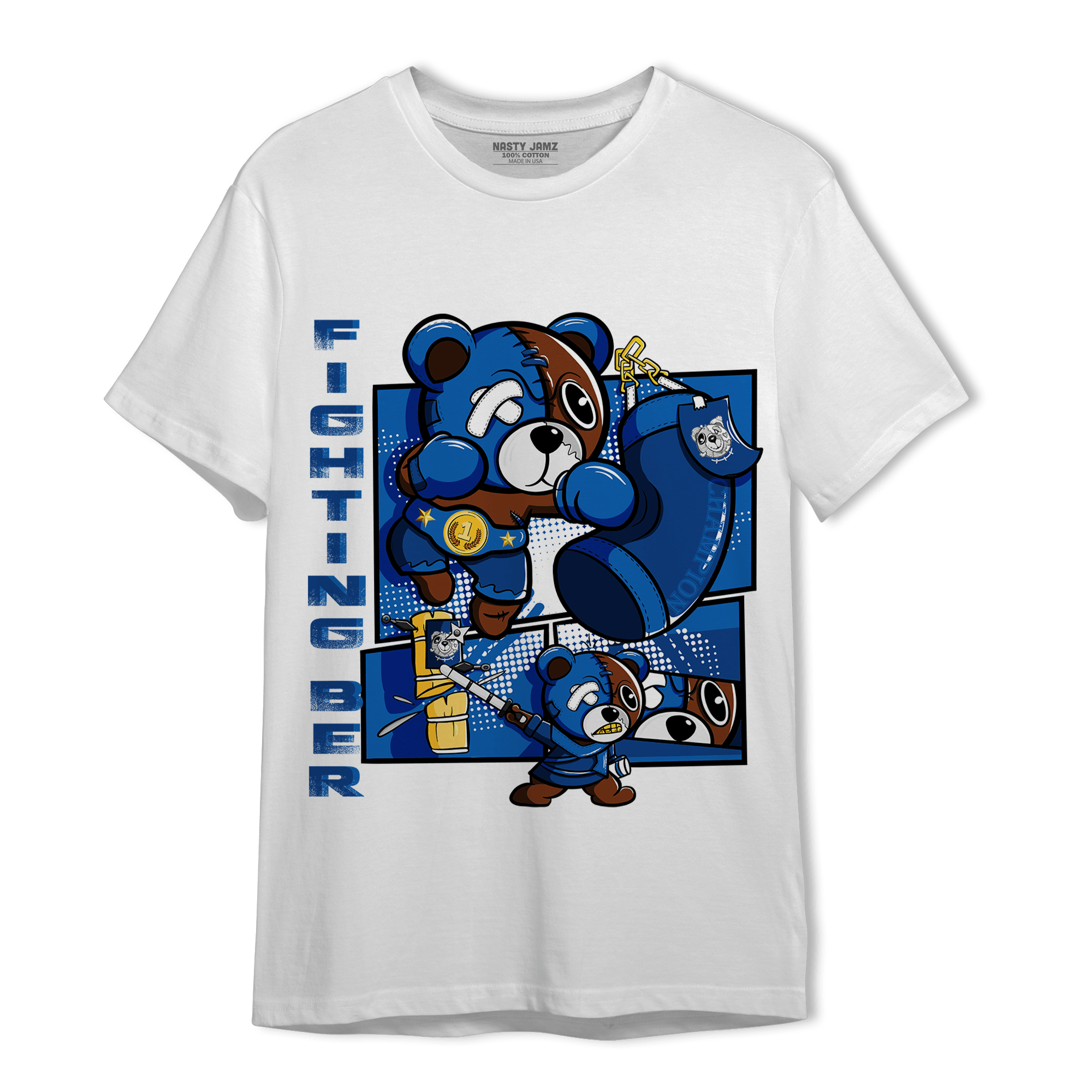 Royal Reimagined 1s T Shirt Match BER Fighting Boxing - NastyJamz