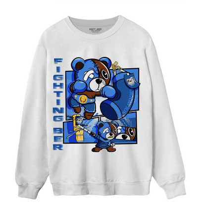 University Blue Toe 1s Sweatshirt Match BER Fighting Boxing - NastyJamz