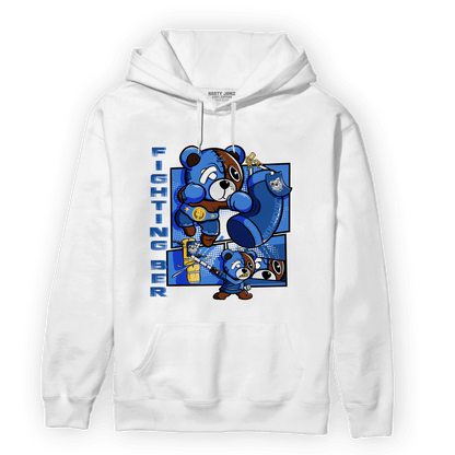 University Blue Toe 1s Hoodie Match BER Fighting Boxing - NastyJamz