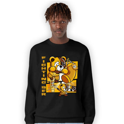 Yellow Ochre 1s Sweatshirt Match BER Fighting Boxing - NastyJamz