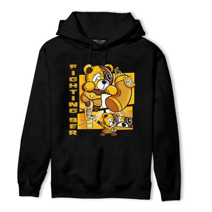 Yellow Ochre 1s Hoodie Match BER Fighting Boxing - NastyJamz