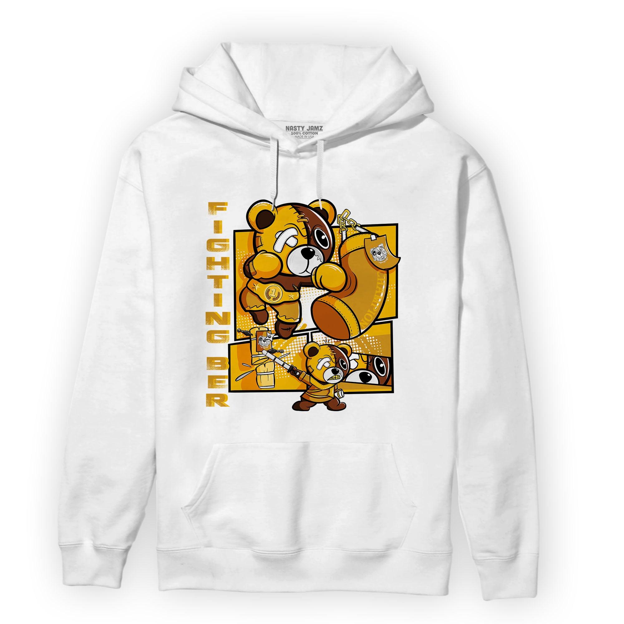 Yellow Ochre 1s Hoodie Match BER Fighting Boxing - NastyJamz