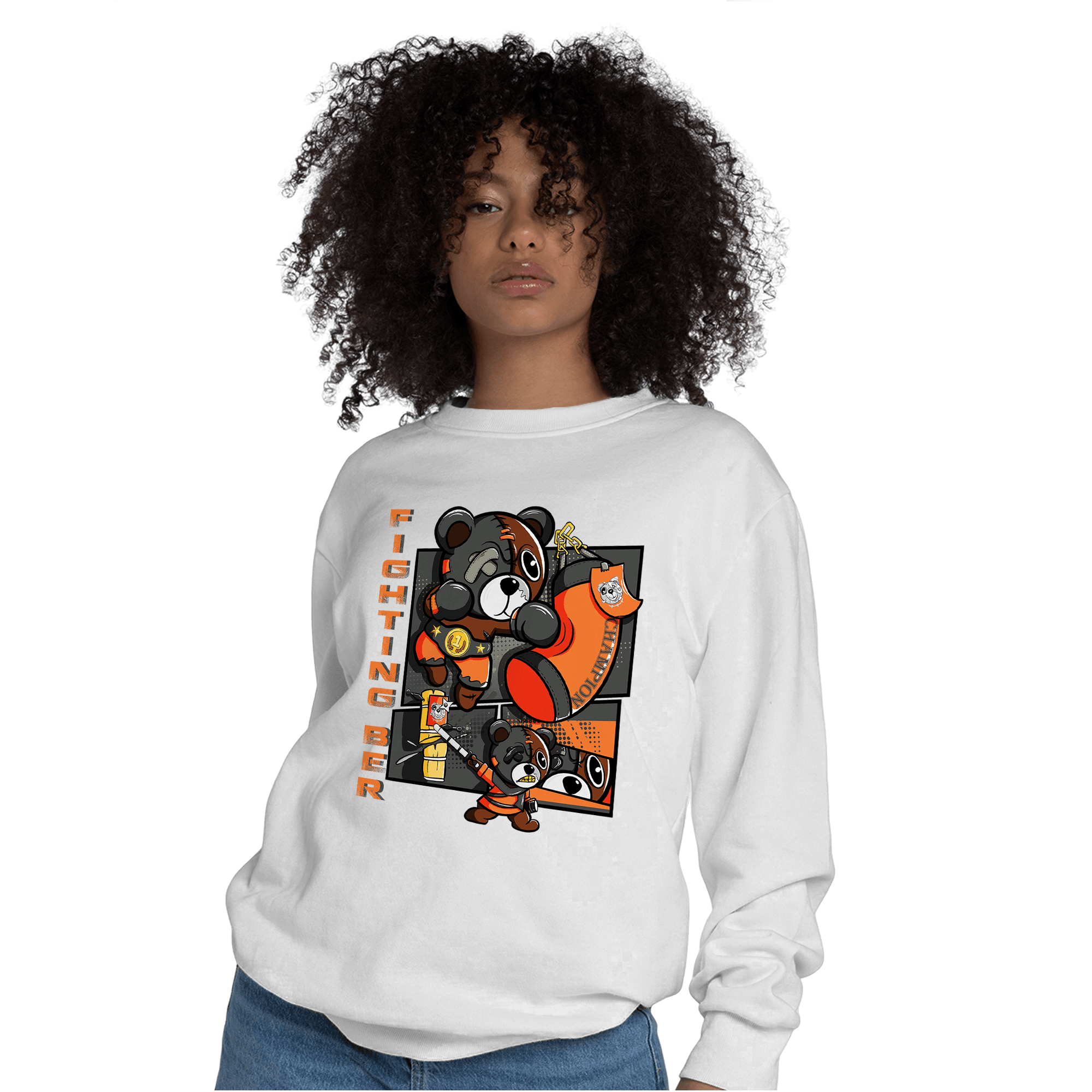 Fear Pack 3s Sweatshirt Match BER Fighting Boxing - NastyJamz