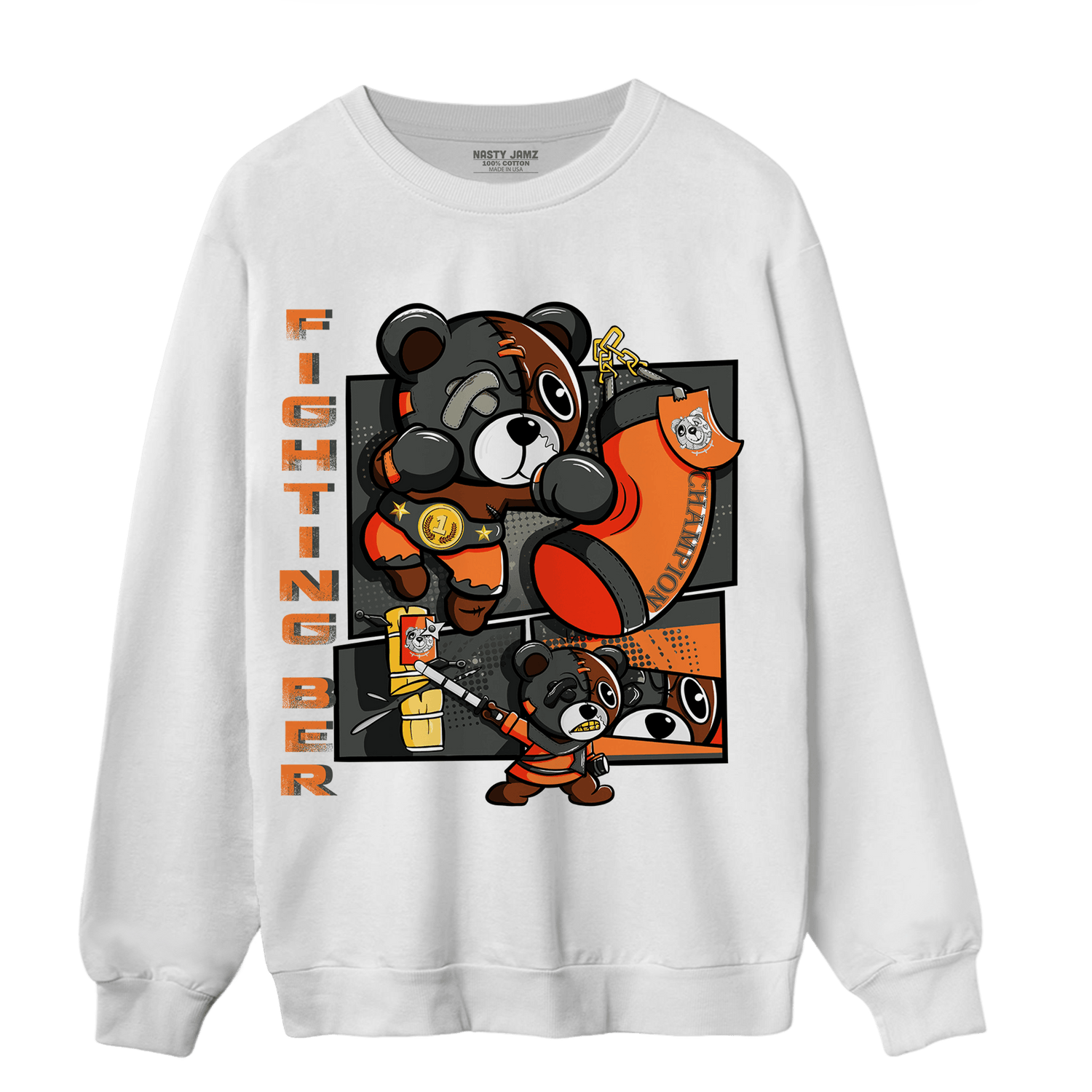 Fear Pack 3s Sweatshirt Match BER Fighting Boxing - NastyJamz