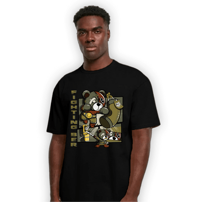 SE Craft Medium Olive 4s T Shirt Match BER Fighting Boxing - NastyJamz