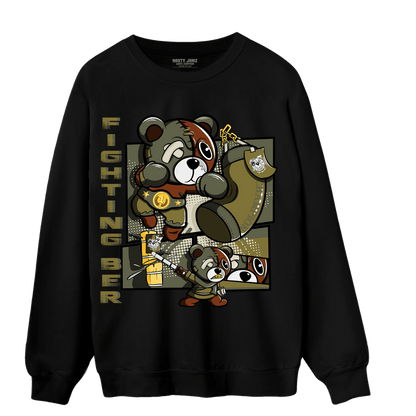 SE Craft Medium Olive 4s Sweatshirt Match BER Fighting Boxing - NastyJamz