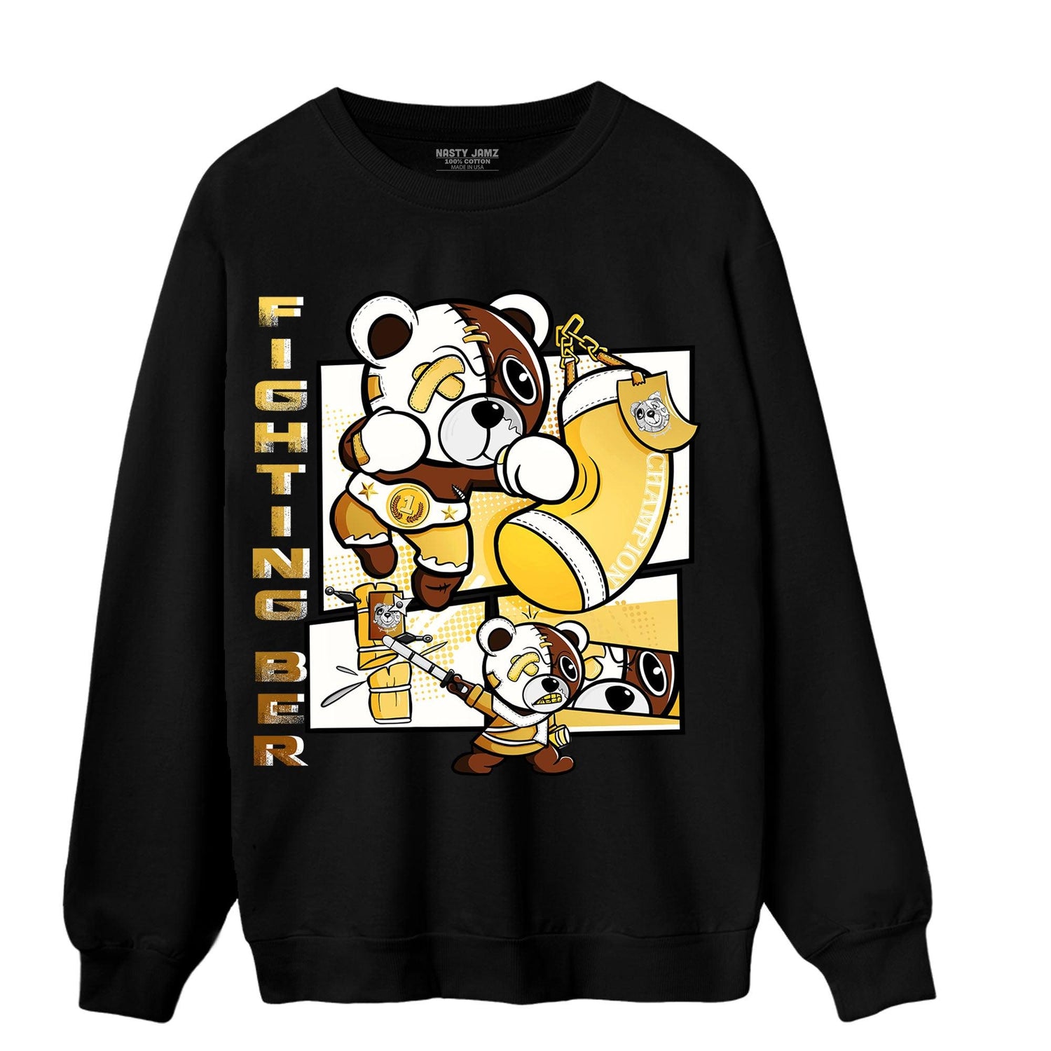 Sail 4s Sweatshirt Match BER Fighting Boxing - NastyJamz