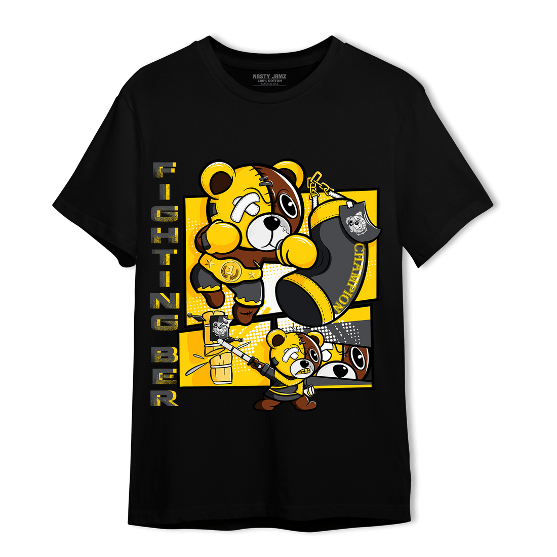 Thunder 4s T Shirt Match BER Fighting Boxing - NastyJamz