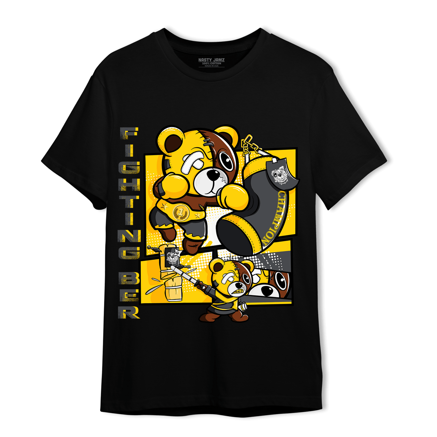 Thunder 4s T Shirt Match BER Fighting Boxing - NastyJamz
