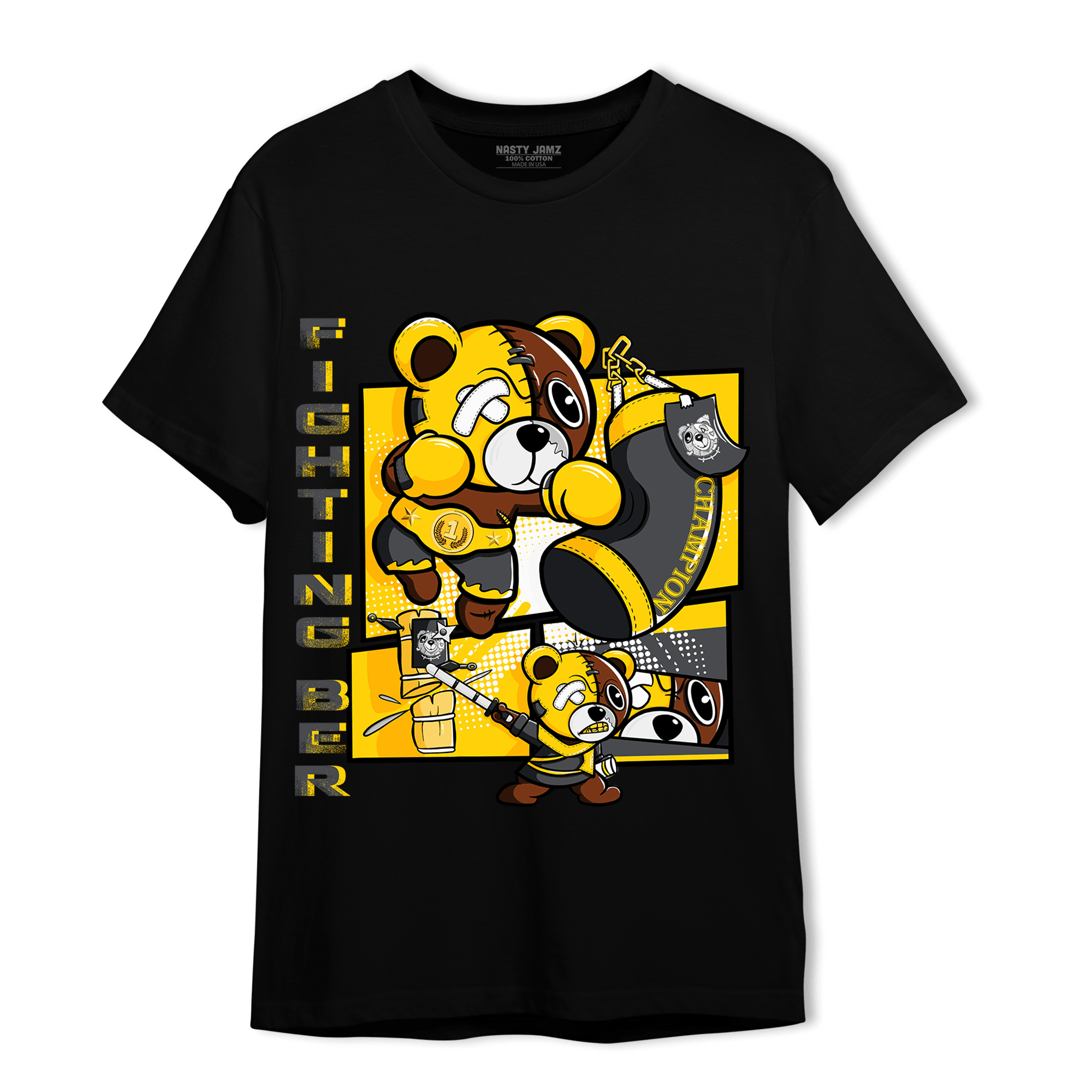 Thunder 4s T Shirt Match BER Fighting Boxing - NastyJamz