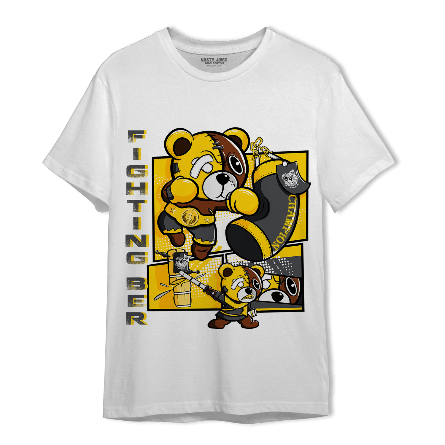 Thunder 4s T Shirt Match BER Fighting Boxing - NastyJamz