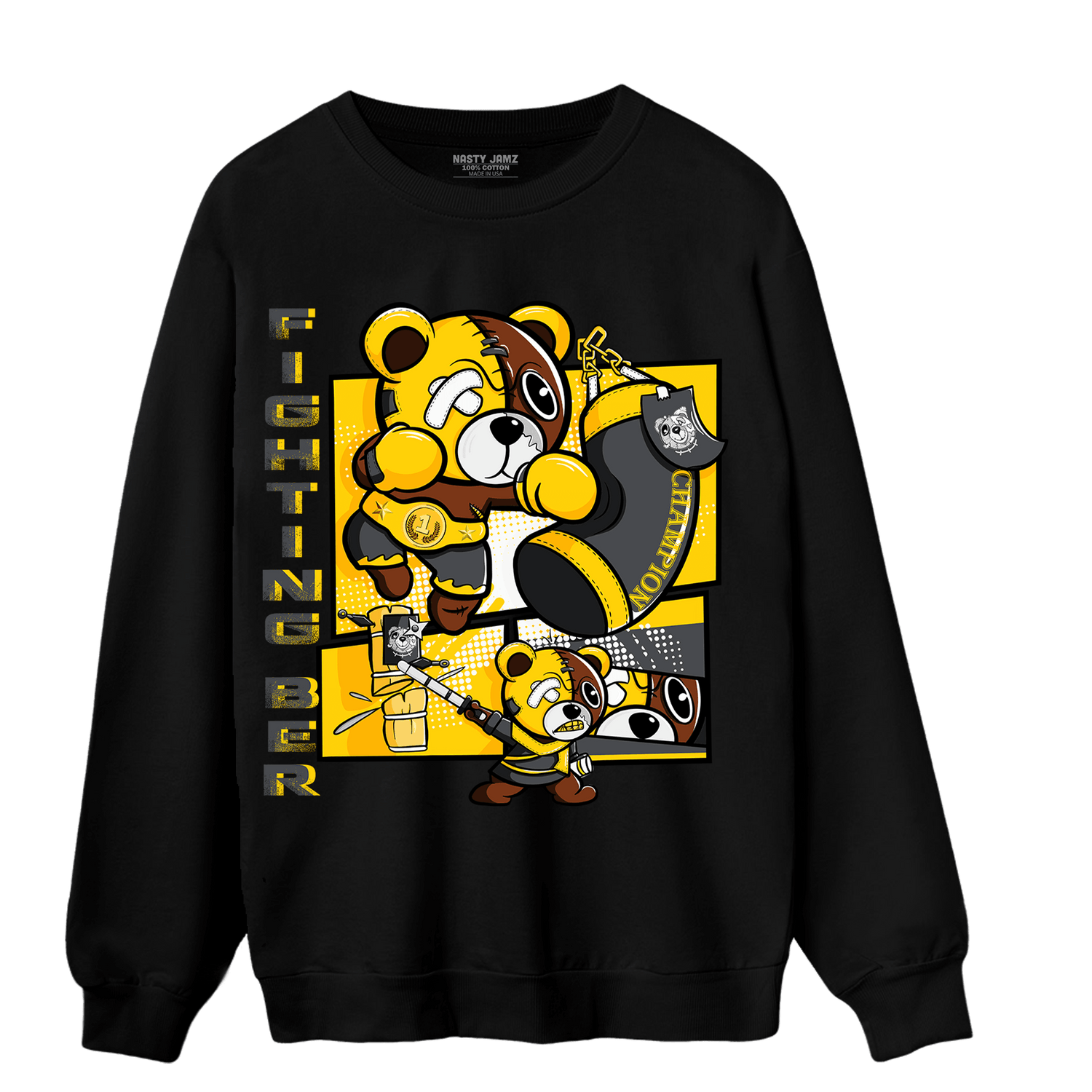 Thunder 4s Sweatshirt Match BER Fighting Boxing - NastyJamz