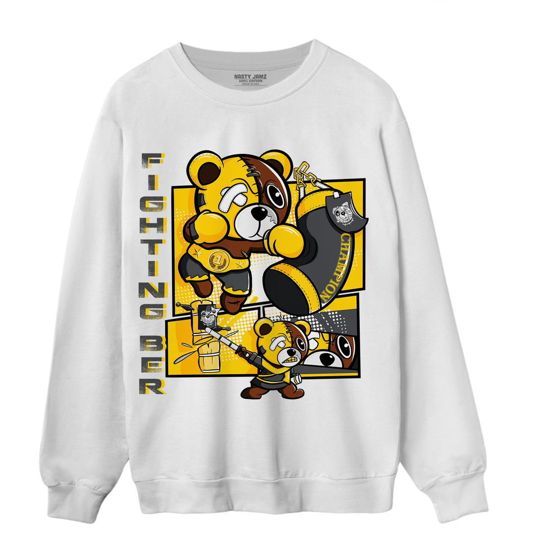 Thunder 4s Sweatshirt Match BER Fighting Boxing - NastyJamz