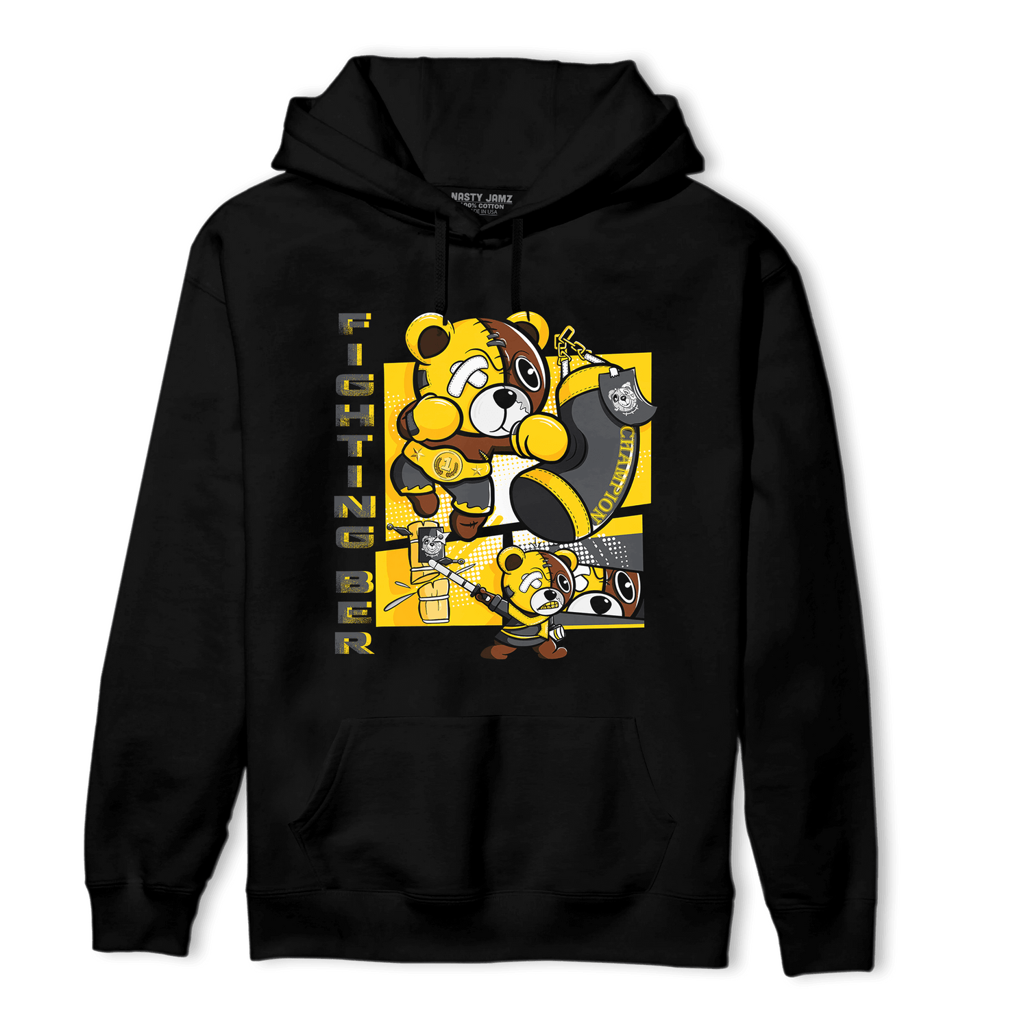 Thunder 4s Hoodie Match BER Fighting Boxing - NastyJamz