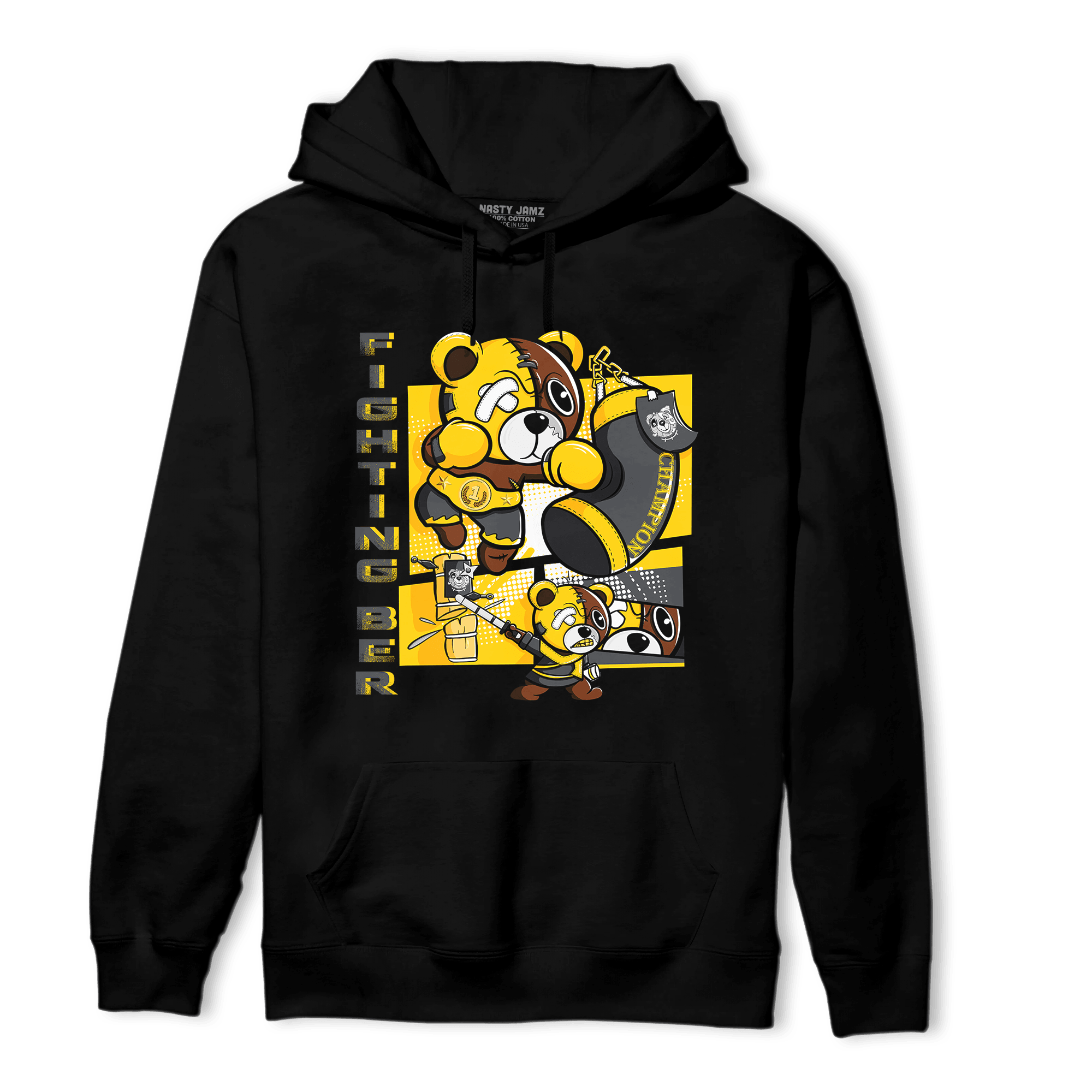 Thunder 4s Hoodie Match BER Fighting Boxing - NastyJamz