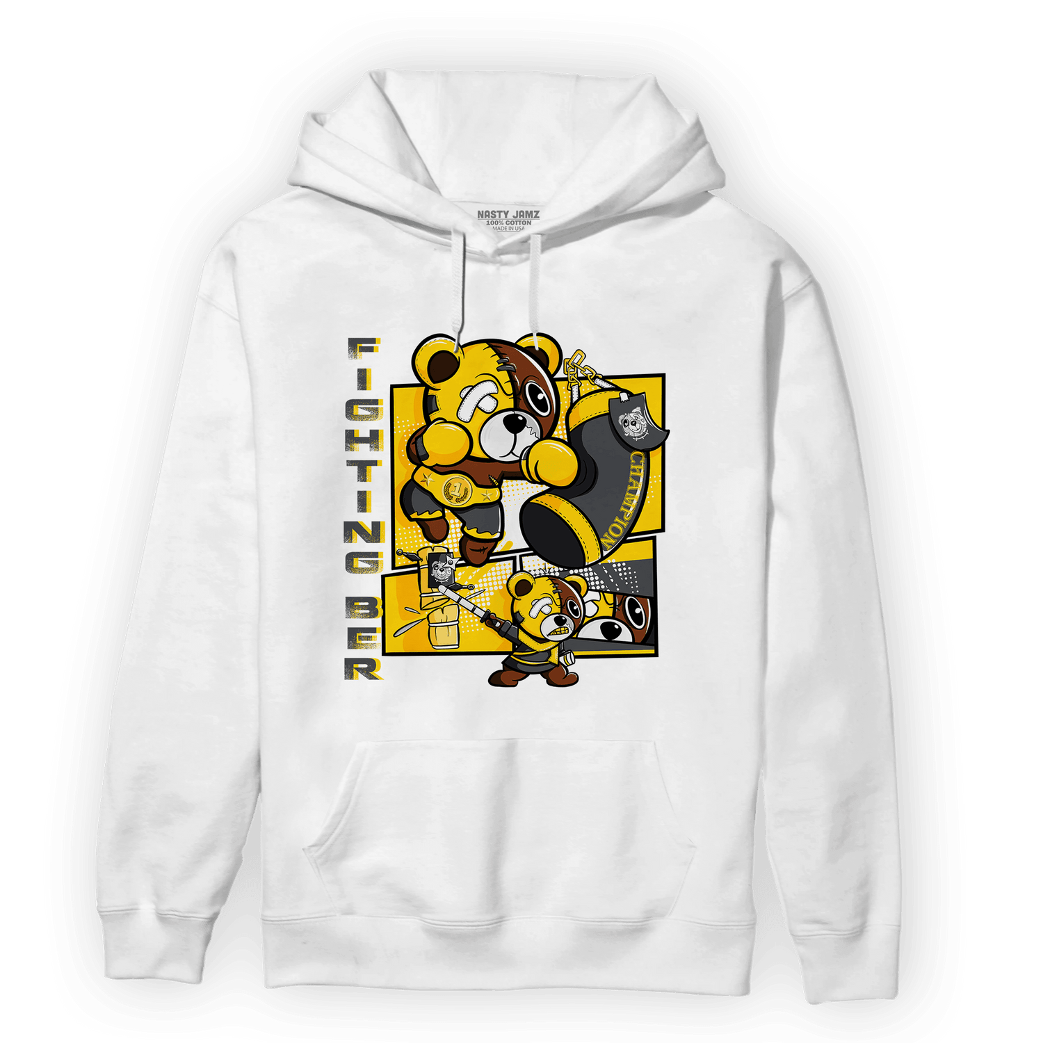 Thunder 4s Hoodie Match BER Fighting Boxing - NastyJamz