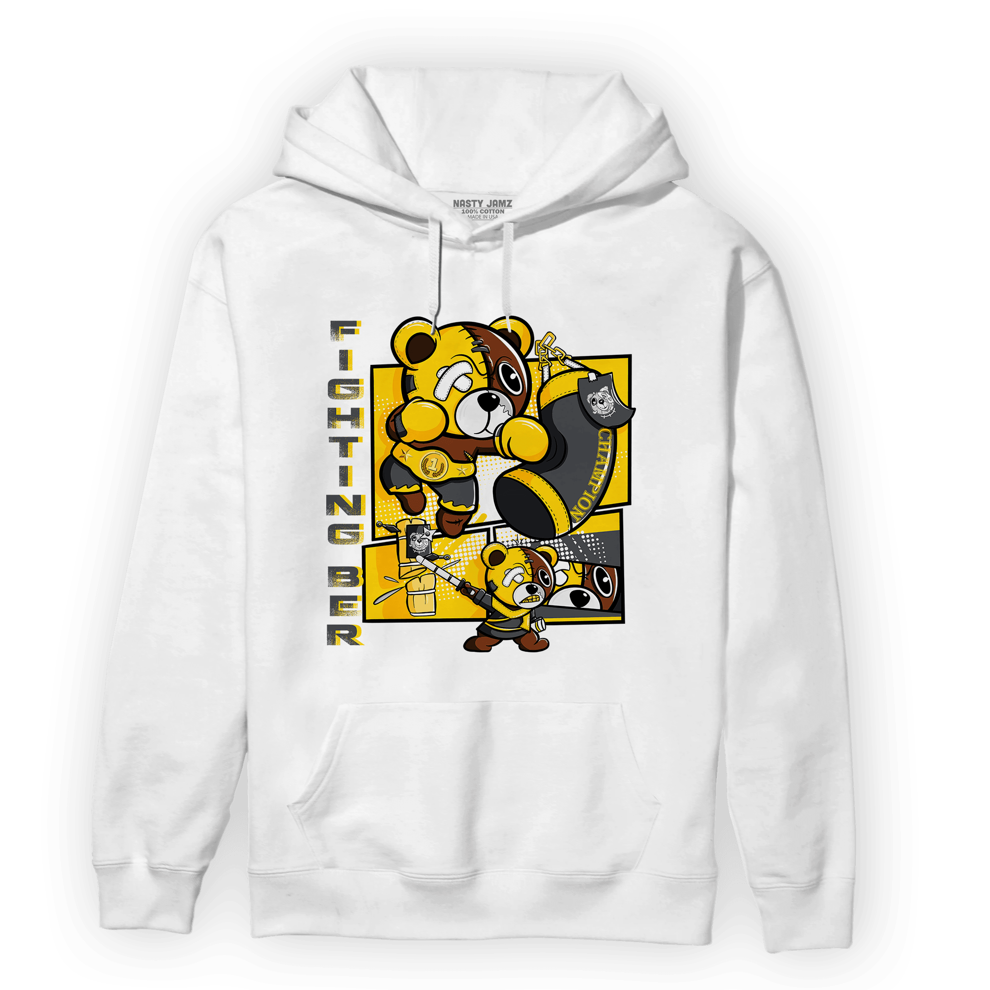 Thunder 4s Hoodie Match BER Fighting Boxing - NastyJamz