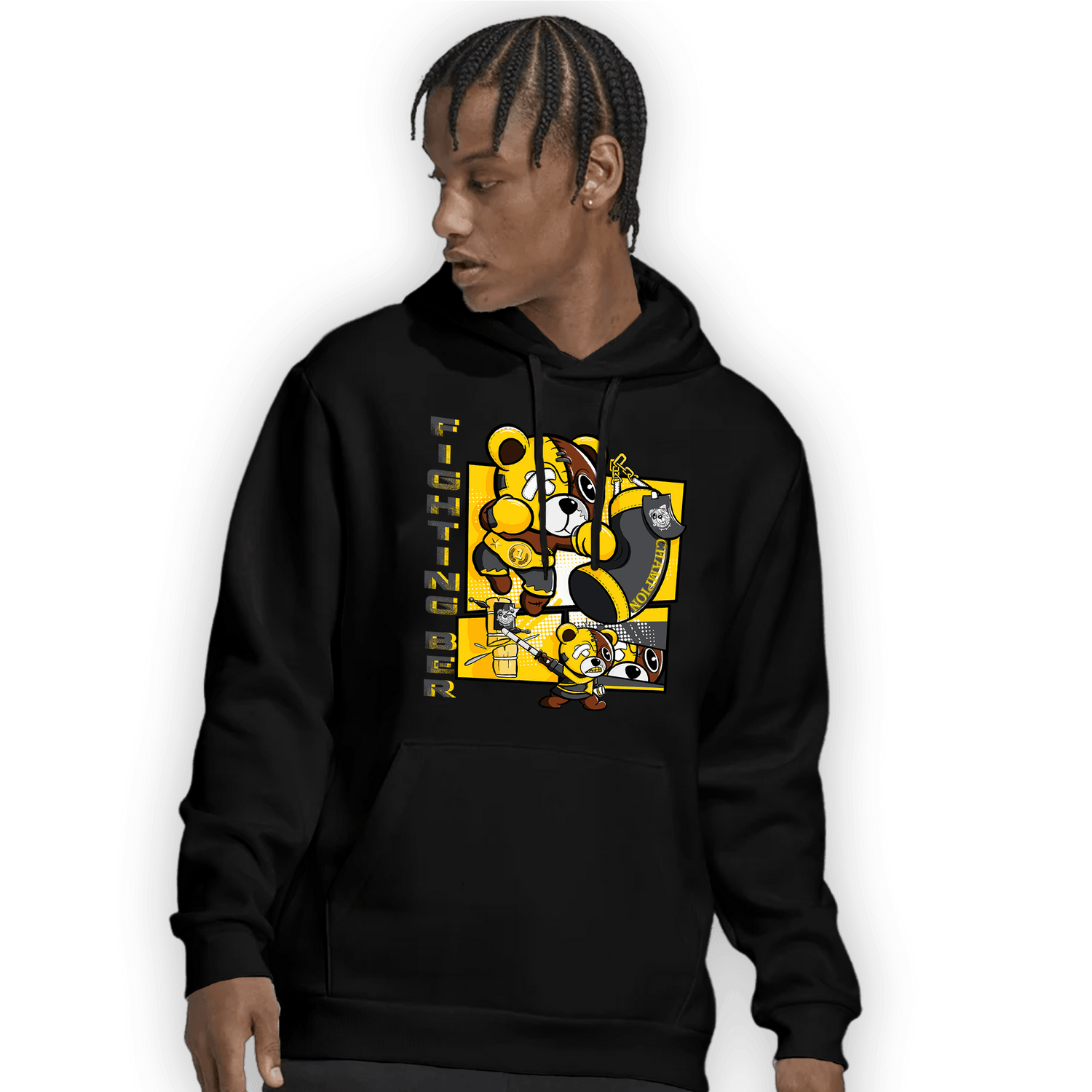 Thunder 4s Hoodie Match BER Fighting Boxing - NastyJamz