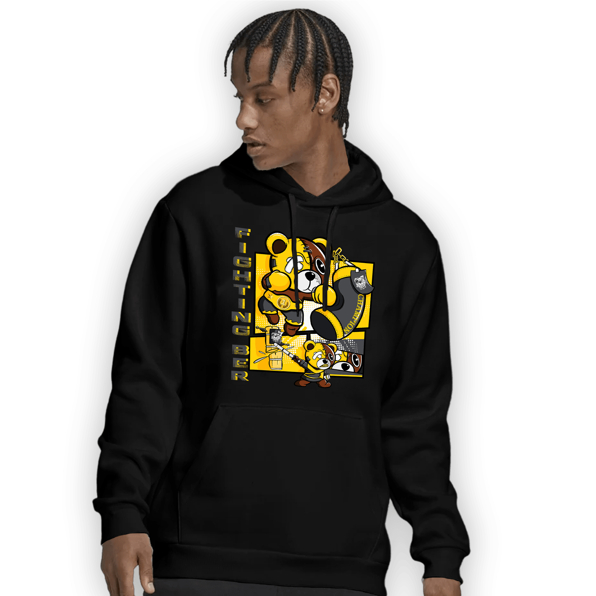 Thunder 4s Hoodie Match BER Fighting Boxing - NastyJamz