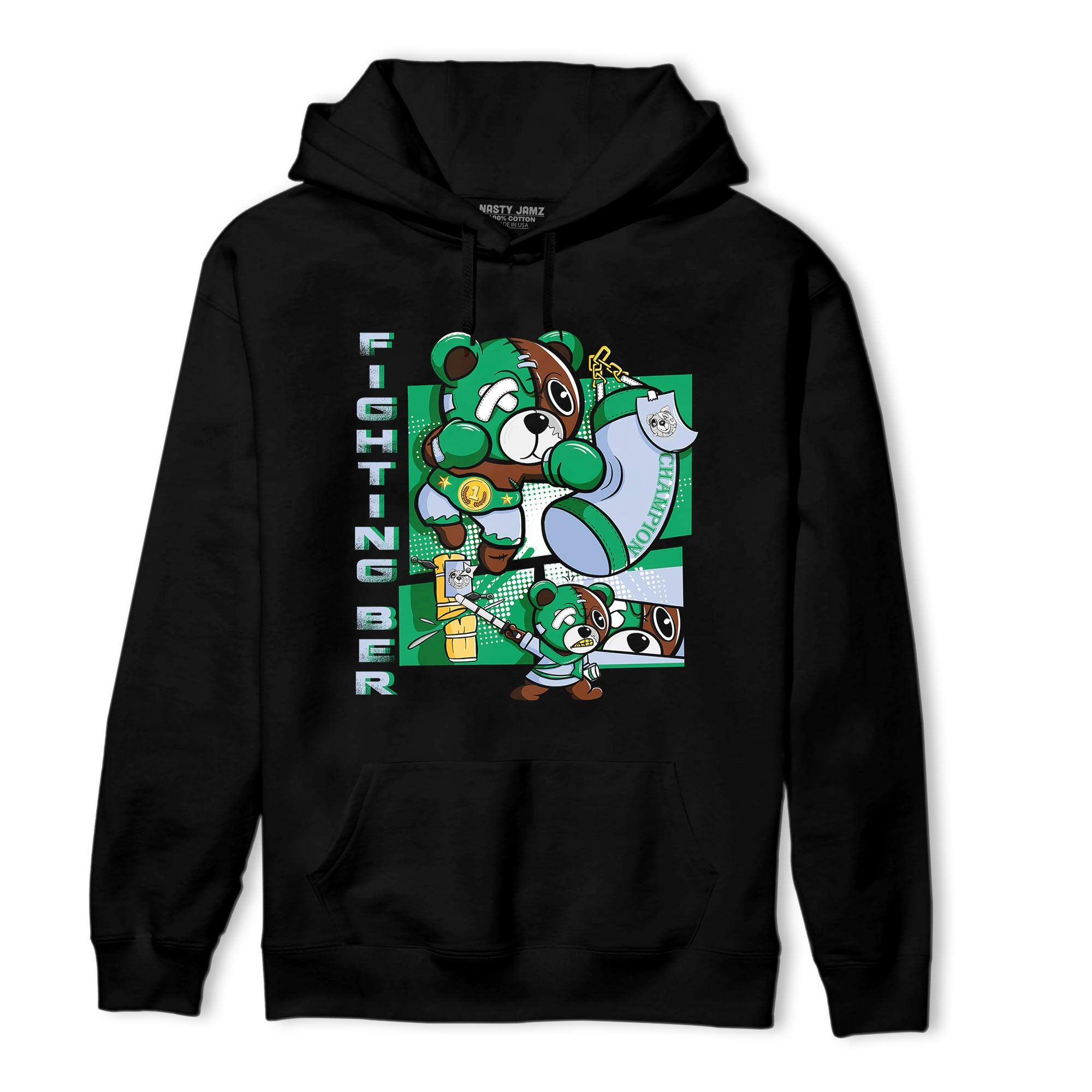 Lucky Green 5s Hoodie Match BER Fighting Boxing - NastyJamz