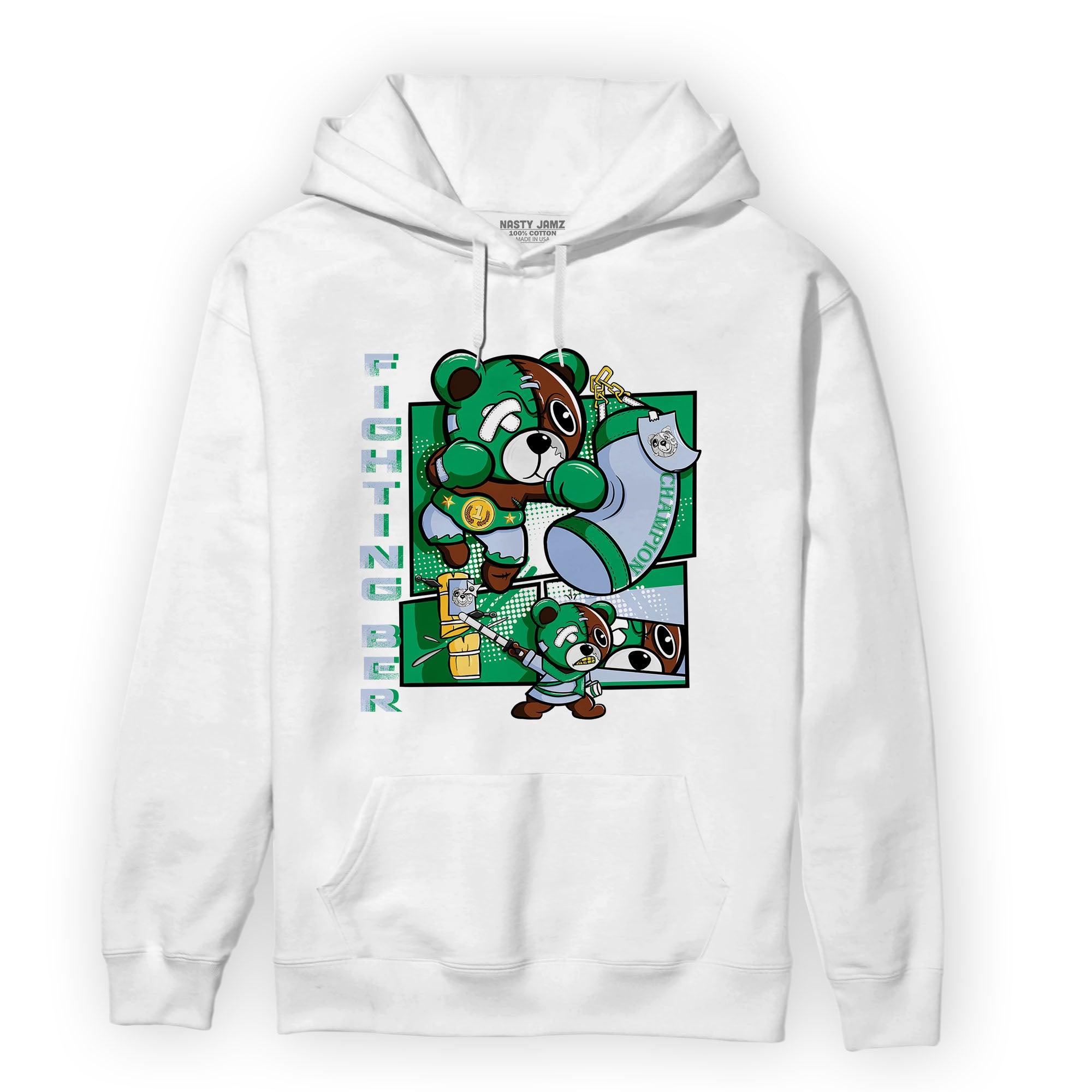Lucky Green 5s Hoodie Match BER Fighting Boxing - NastyJamz
