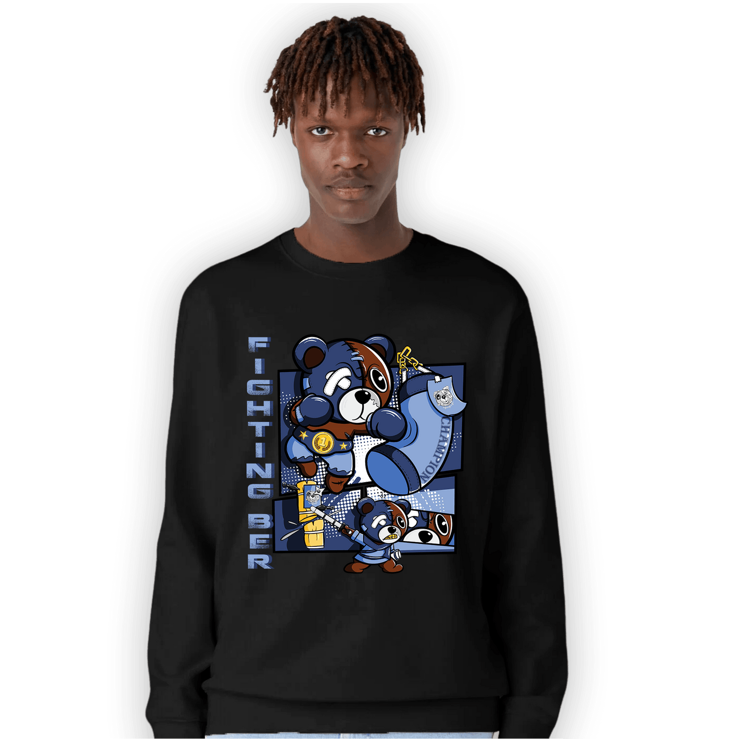 Midnight Navy 5s Sweatshirt Match BER Fighting Boxing - NastyJamz