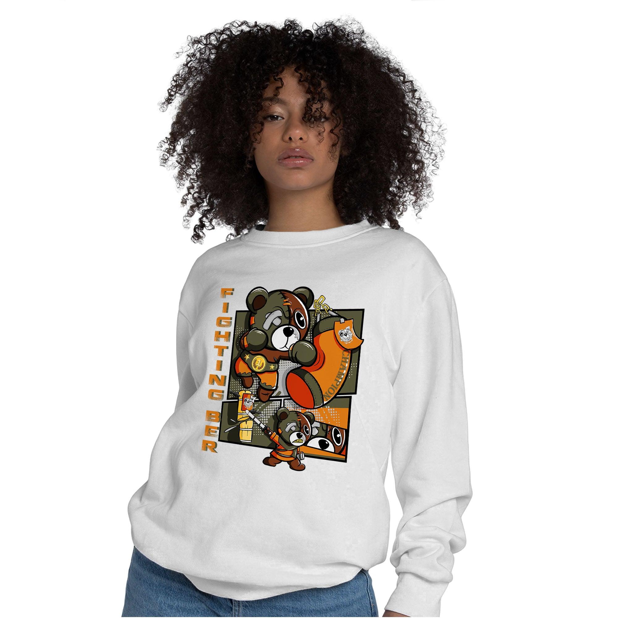 Olive 5s Sweatshirt Match BER Fighting Boxing - NastyJamz