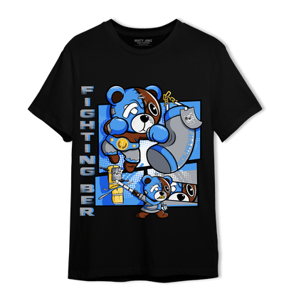 University Blue 5s T Shirt Match BER Fighting Boxing - NastyJamz