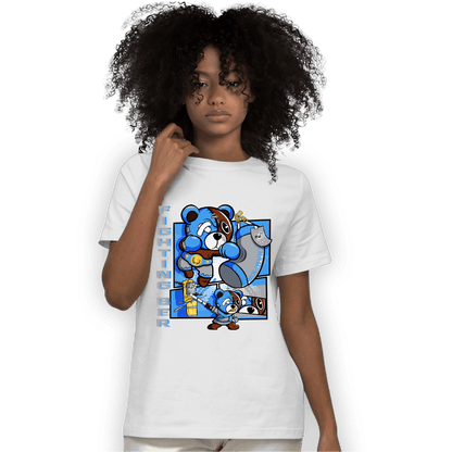 University Blue 5s T Shirt Match BER Fighting Boxing - NastyJamz