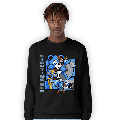University Blue 5s Sweatshirt Match BER Fighting Boxing - NastyJamz