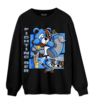 University Blue 5s Sweatshirt Match BER Fighting Boxing - NastyJamz