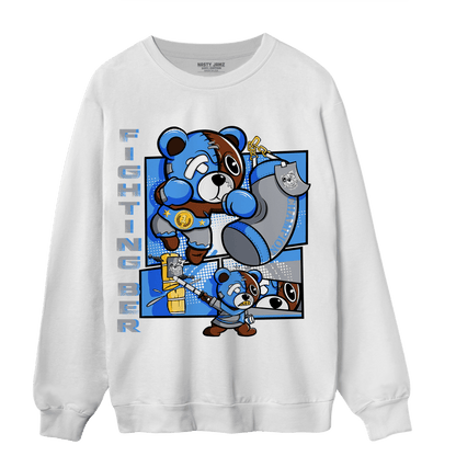 University Blue 5s Sweatshirt Match BER Fighting Boxing - NastyJamz