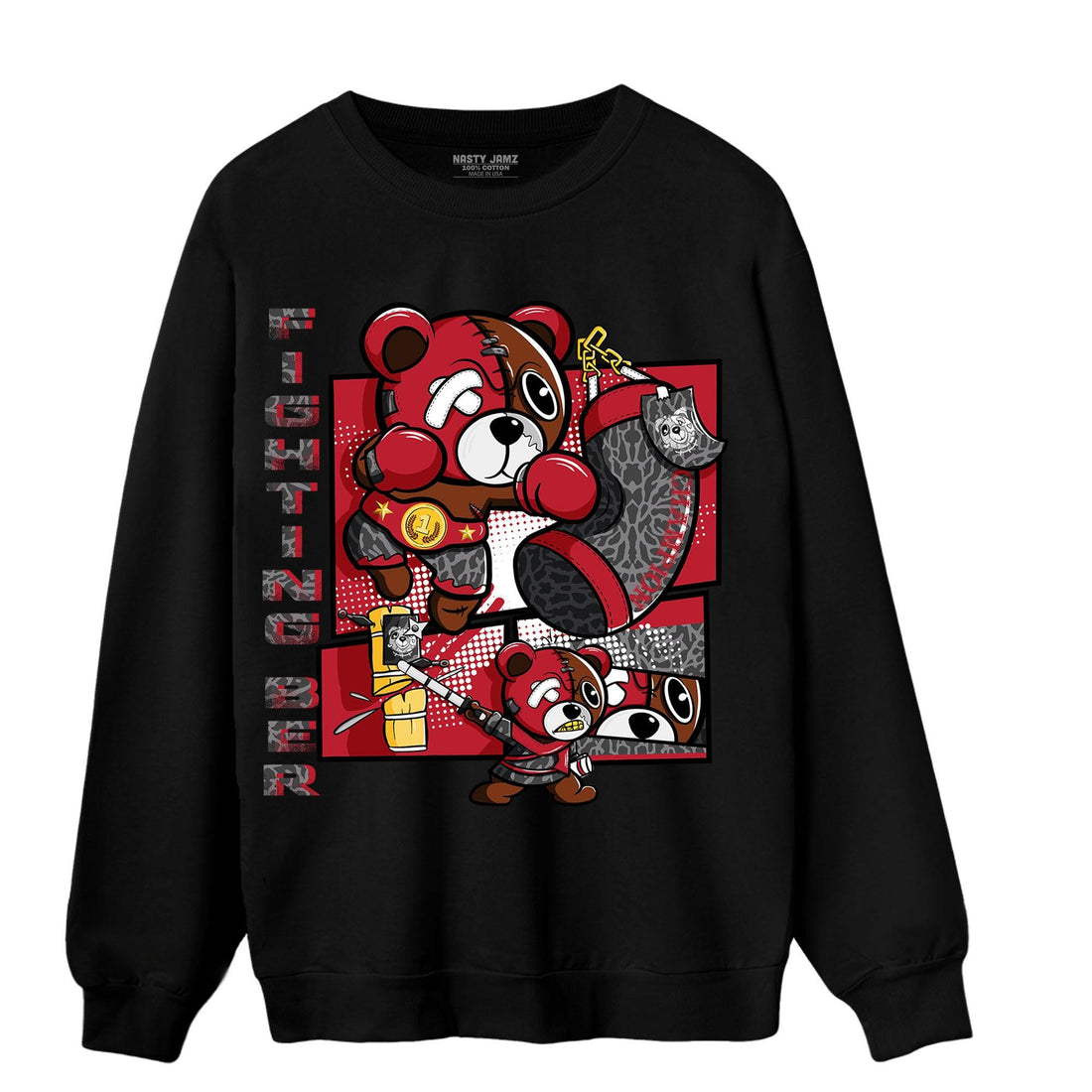 Spizike Low Bred Sweatshirt Match BER Fighting Boxing - NastyJamz