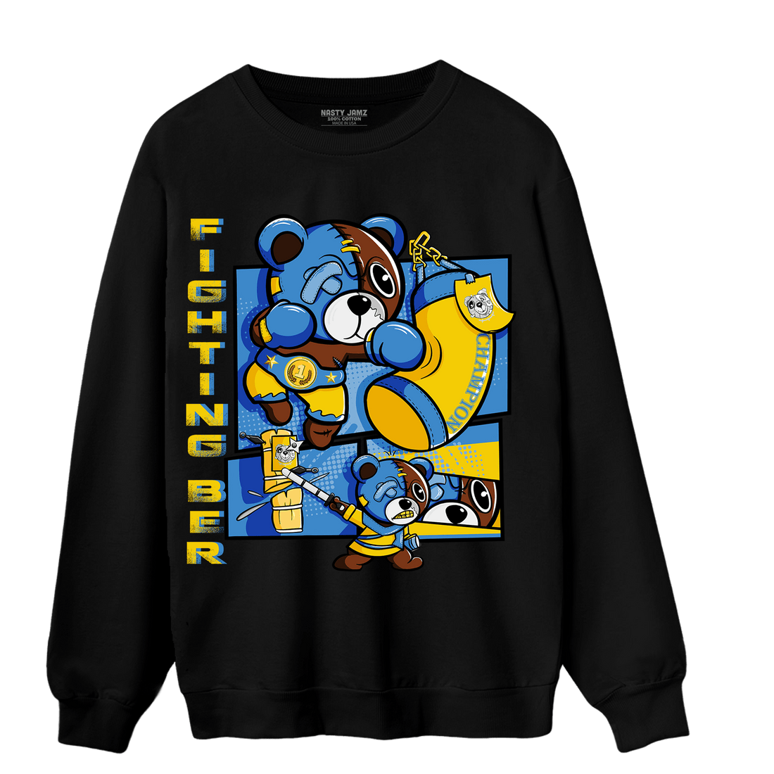 SB Dunk Bubbles Sweatshirt Match BER Fighting Boxing - NastyJamz