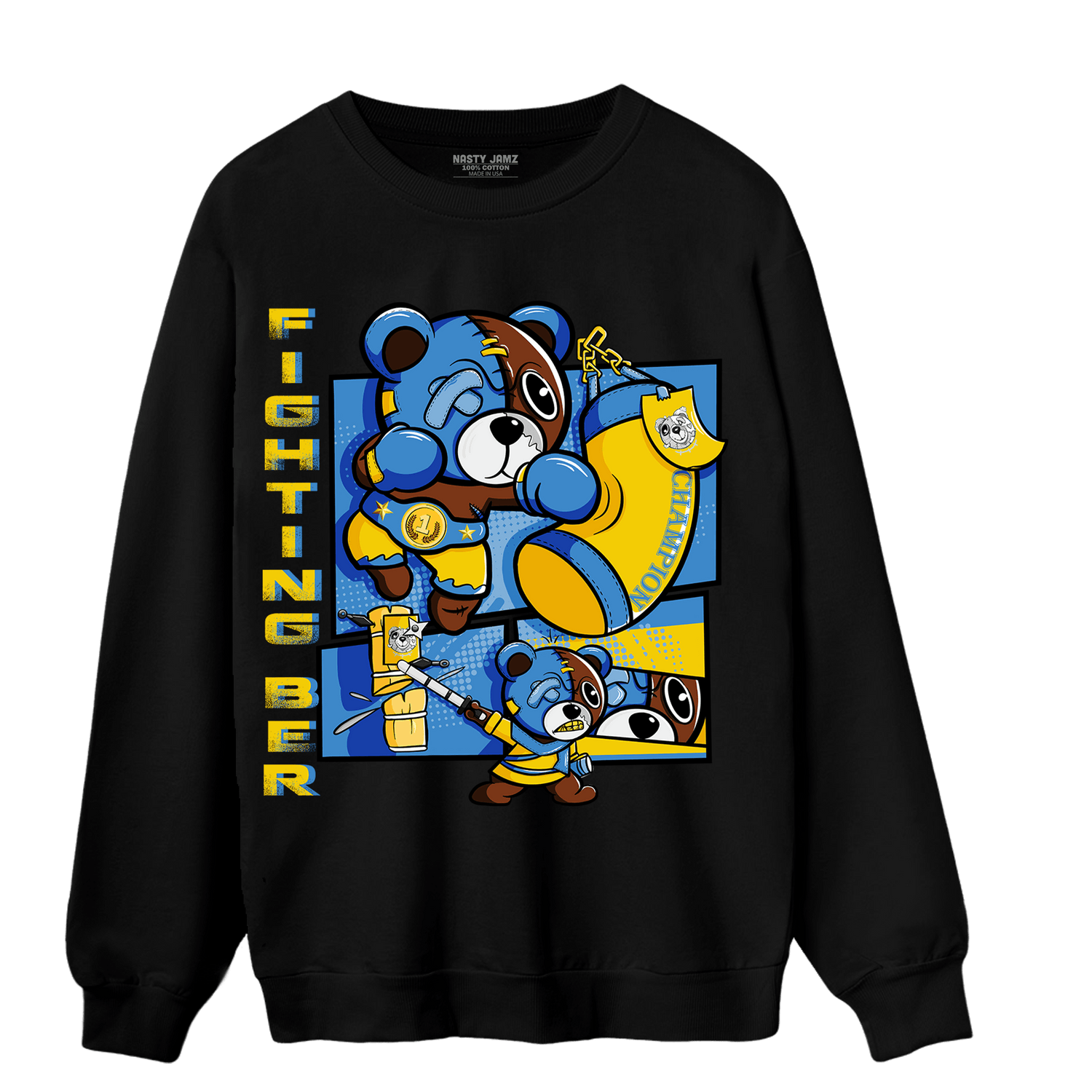 SB Dunk Bubbles Sweatshirt Match BER Fighting Boxing - NastyJamz
