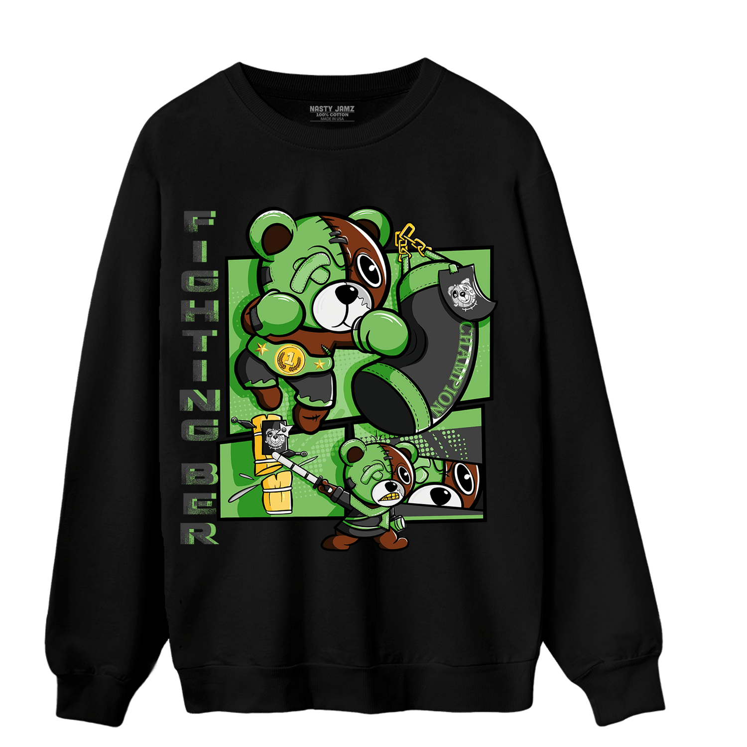 SB Dunk Buttercup Sweatshirt Match BER Fighting Boxing - NastyJamz