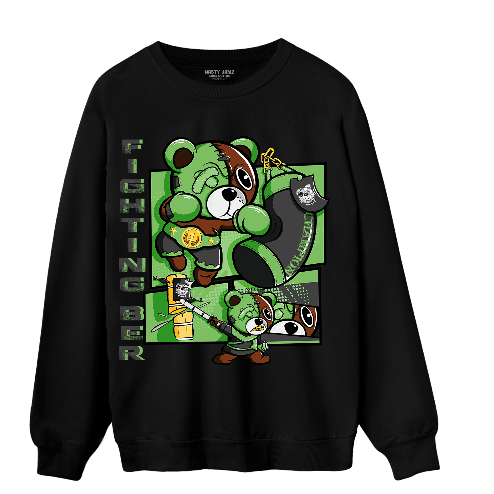SB Dunk Buttercup Sweatshirt Match BER Fighting Boxing - NastyJamz