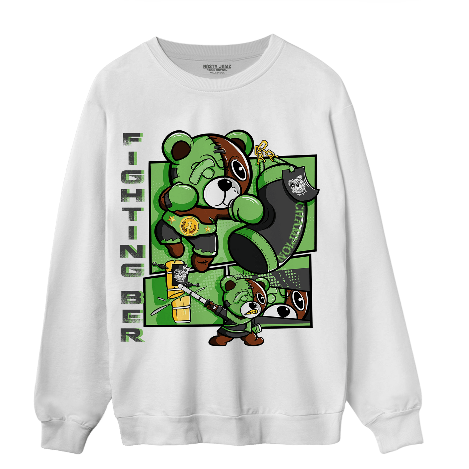 SB Dunk Buttercup Sweatshirt Match BER Fighting Boxing - NastyJamz