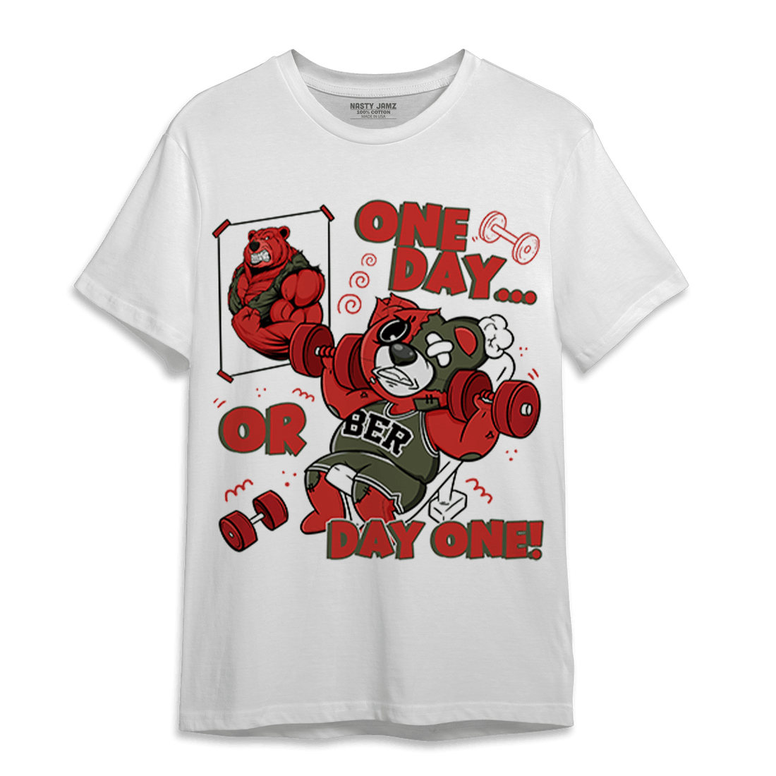 Dunk Low Mystic Red T Shirt Match BER Gymmer - NastyJamz