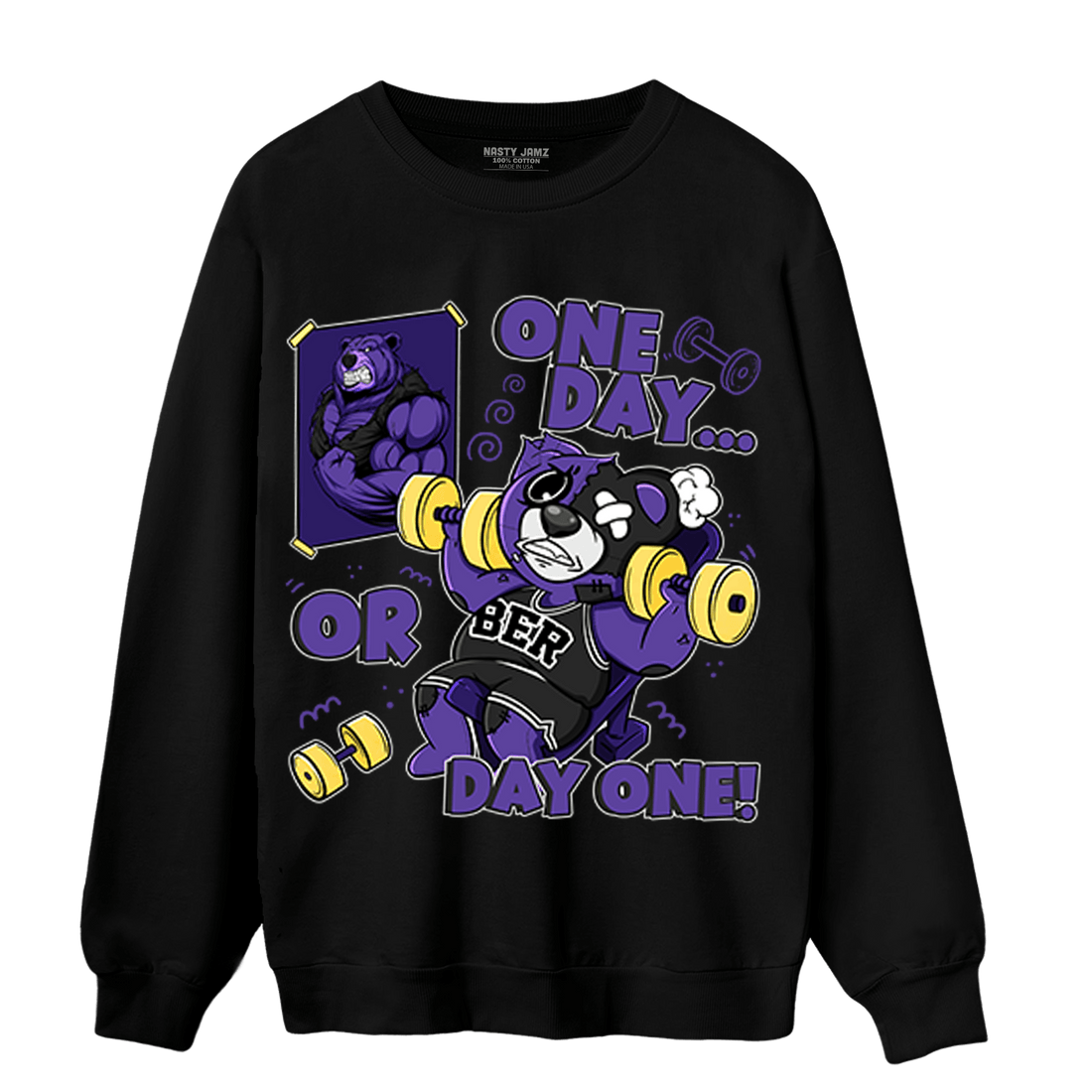 Field Purple 12s Sweatshirt Match BER Gymmer - NastyJamz