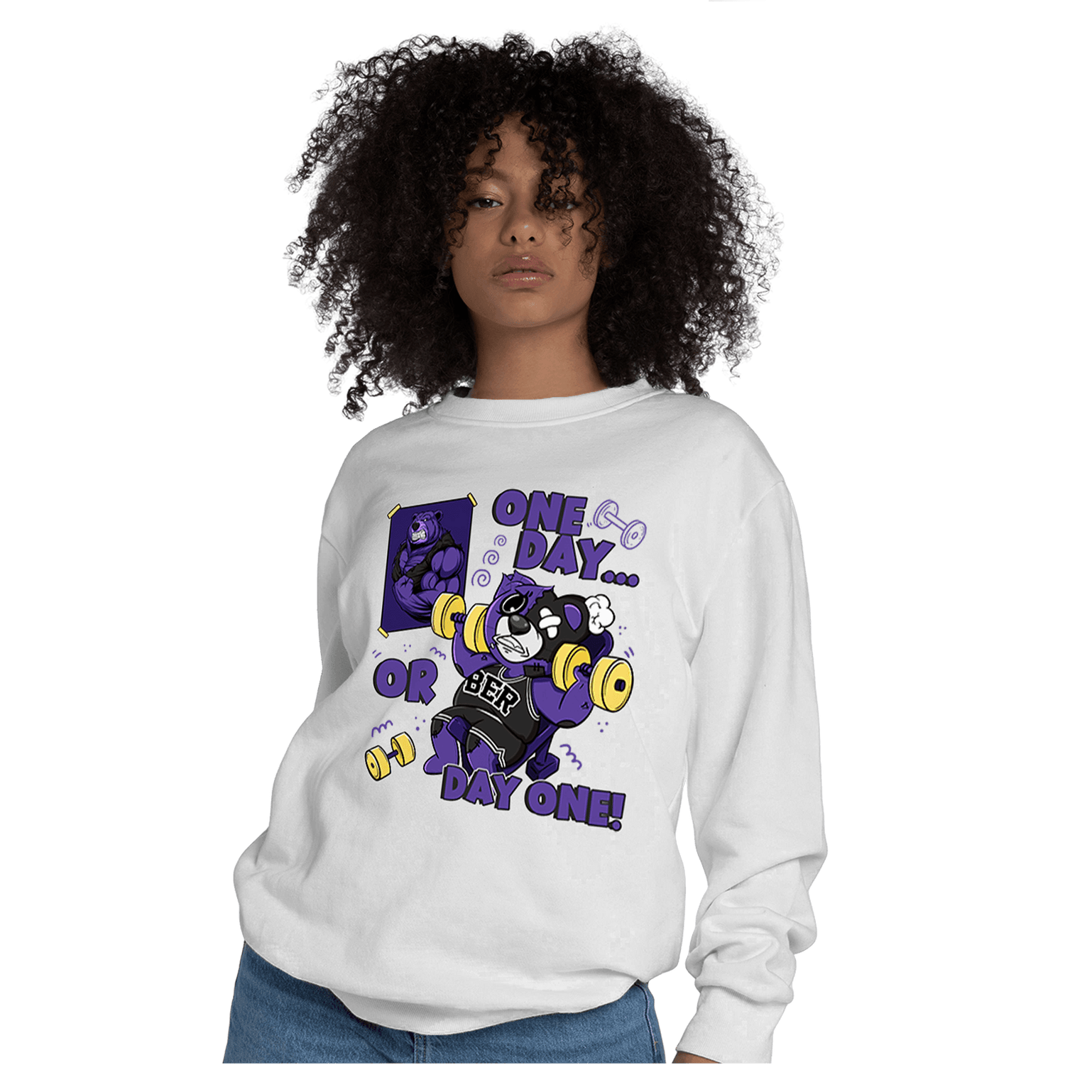 Field Purple 12s Sweatshirt Match BER Gymmer - NastyJamz