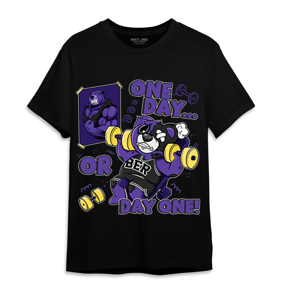 Field Purple 12s T Shirt Match BER Gymmer - NastyJamz