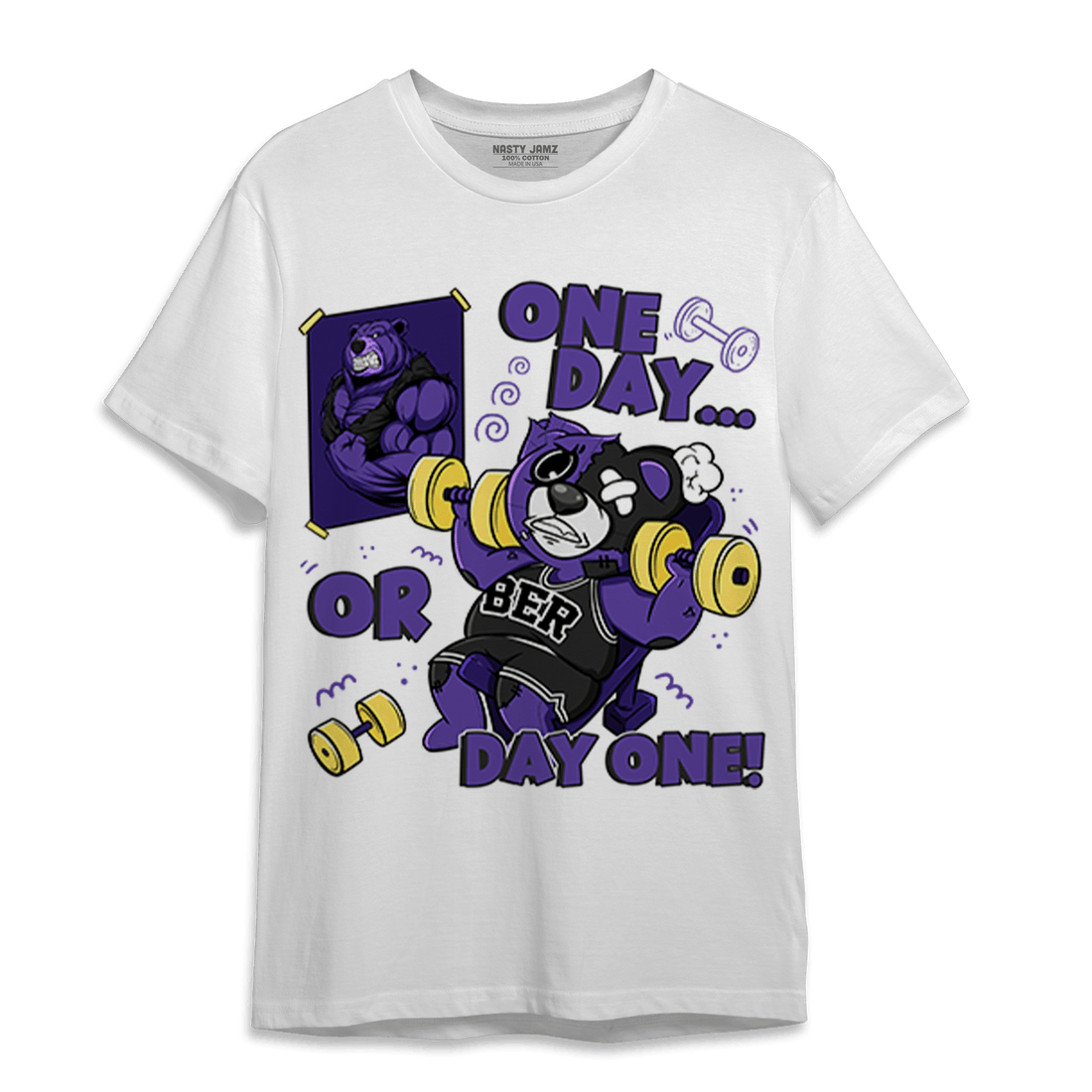 Field Purple 12s T Shirt Match BER Gymmer - NastyJamz