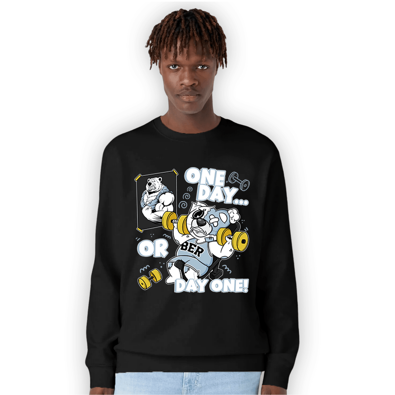 Blue Grey 13s Sweatshirt Match BER Gymmer - NastyJamz