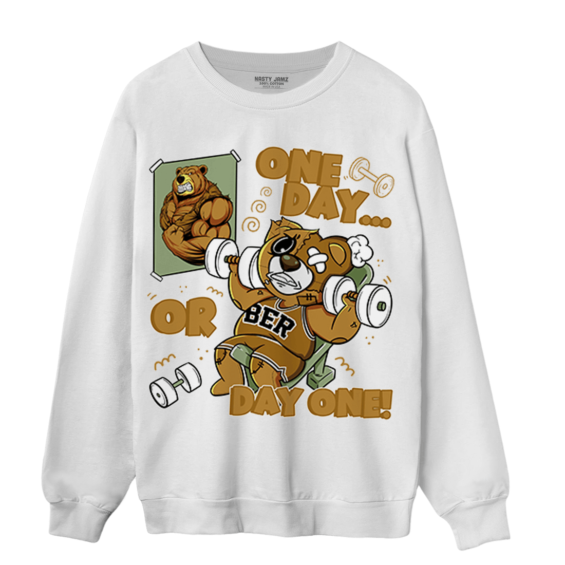 Wheat 13s Sweatshirt Match BER Gymmer - NastyJamz