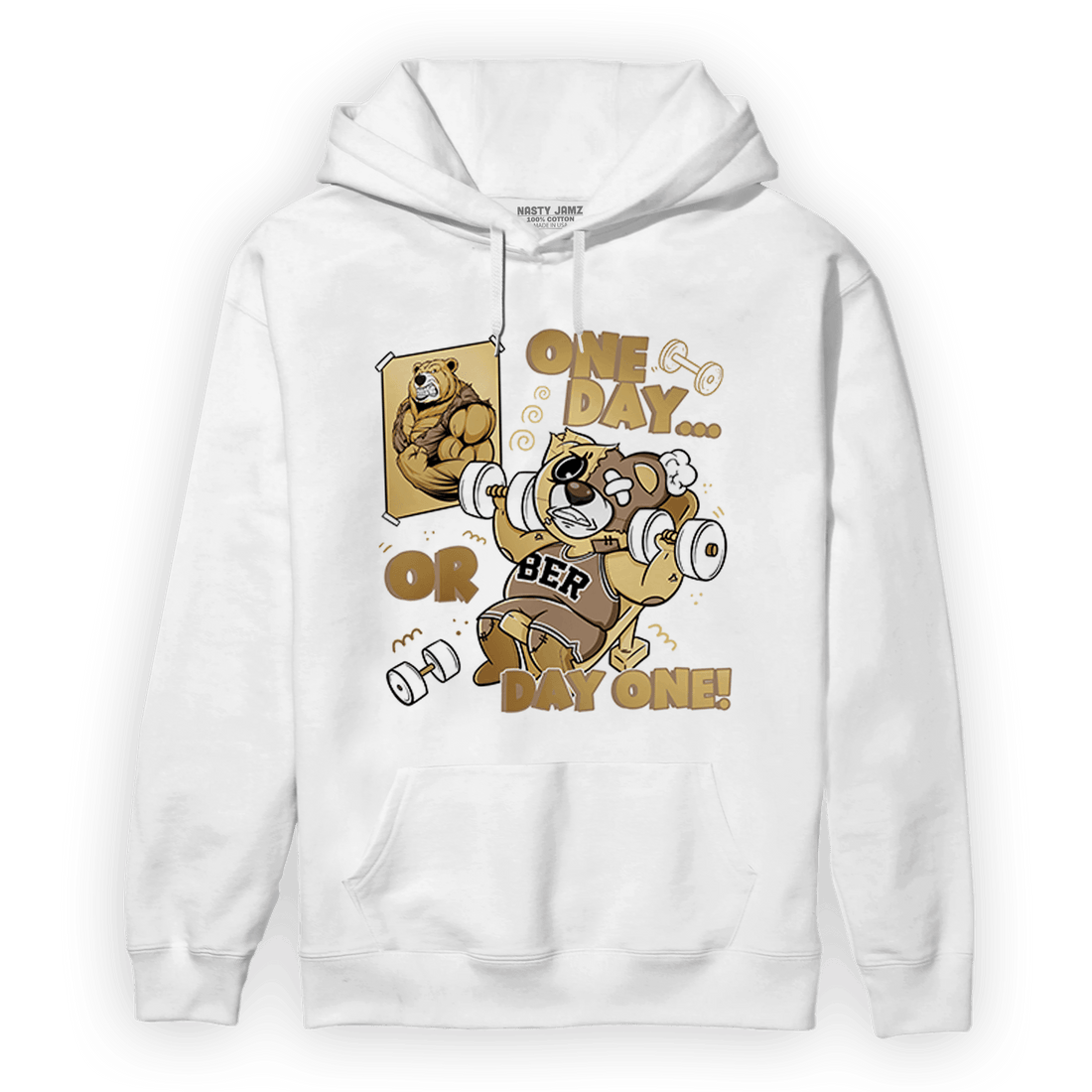 High OG Metallic Gold 1s Hoodie Match BER Gymmer - NastyJamz