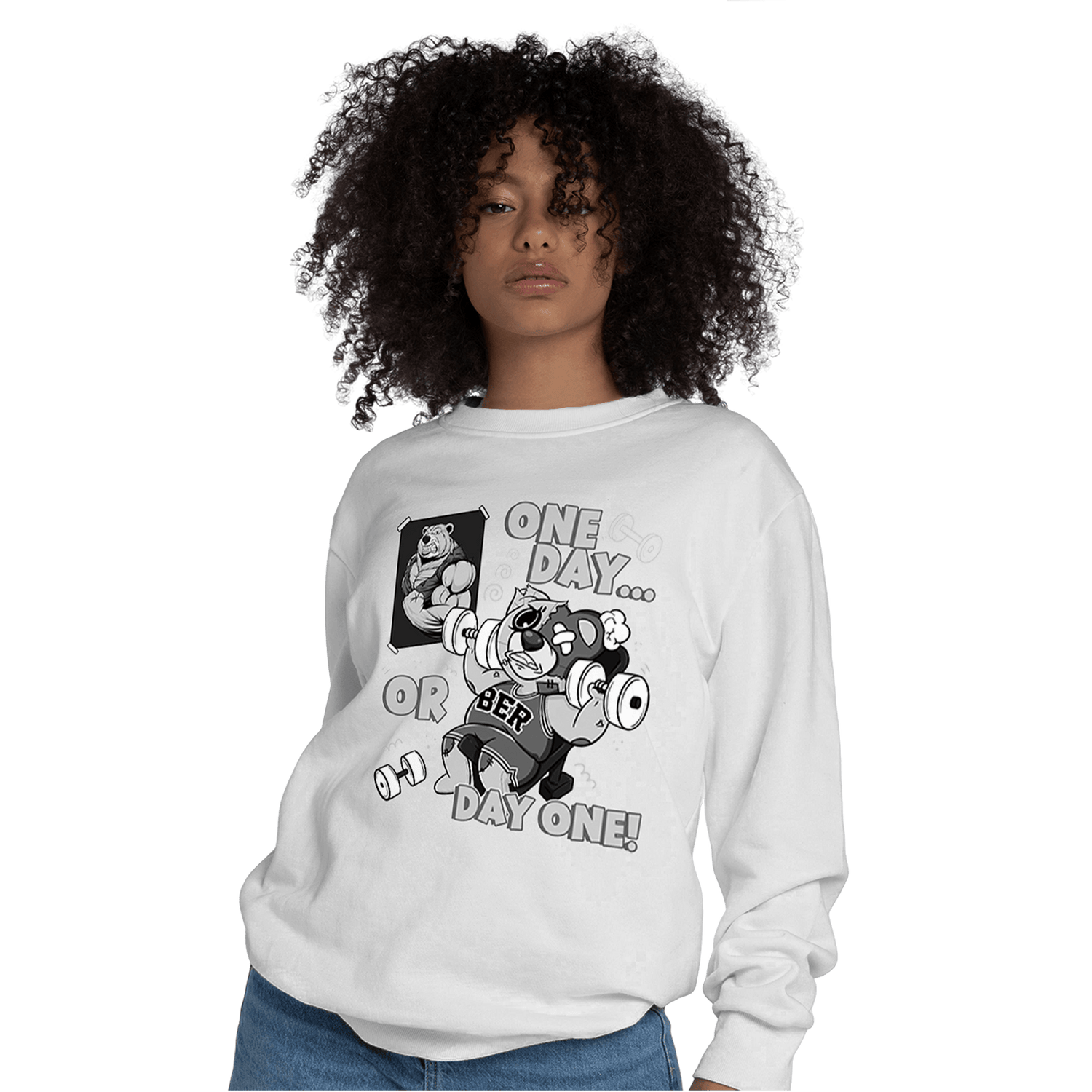 Retro High OG Black White 1s Sweatshirt Match BER Gymmer - NastyJamz