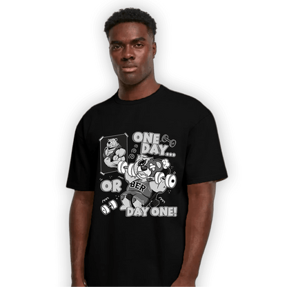 Retro High OG Black White 1s T Shirt Match BER Gymmer - NastyJamz